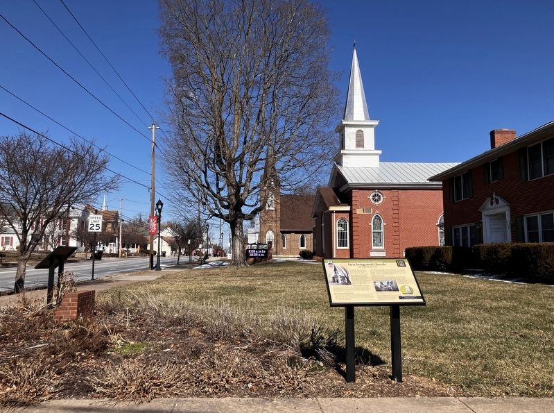 First Integrated Church Marker Viewed from Seminary Lane. Click for full size. First Integrated Church Marker Viewed from Seminary Lane image. Click for full size.
