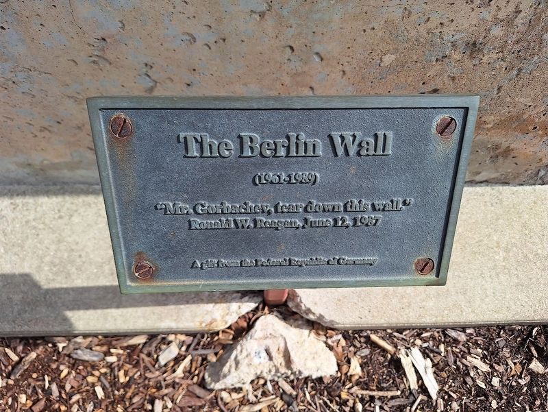 The Berlin Wall Marker. Click for full size. The Berlin Wall Marker image. Click for full size.