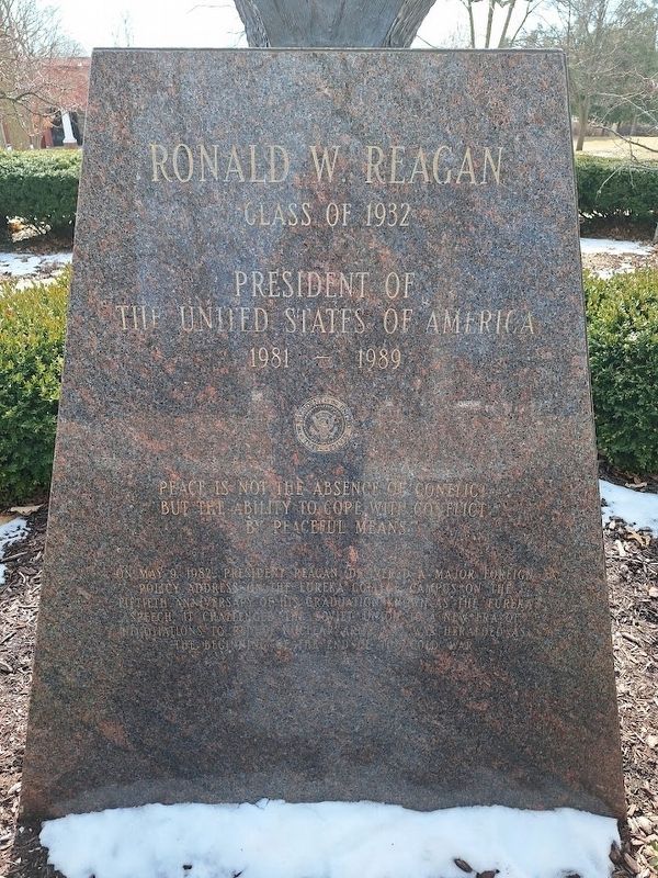 Ronald Reagan Marker. Click for full size. Ronald Reagan Marker image. Click for full size.