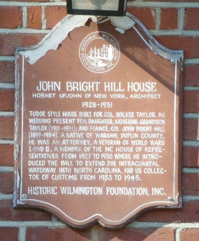 John Bright Hill House Marker. Click for full size. John Bright Hill House Marker image. Click for full size.
