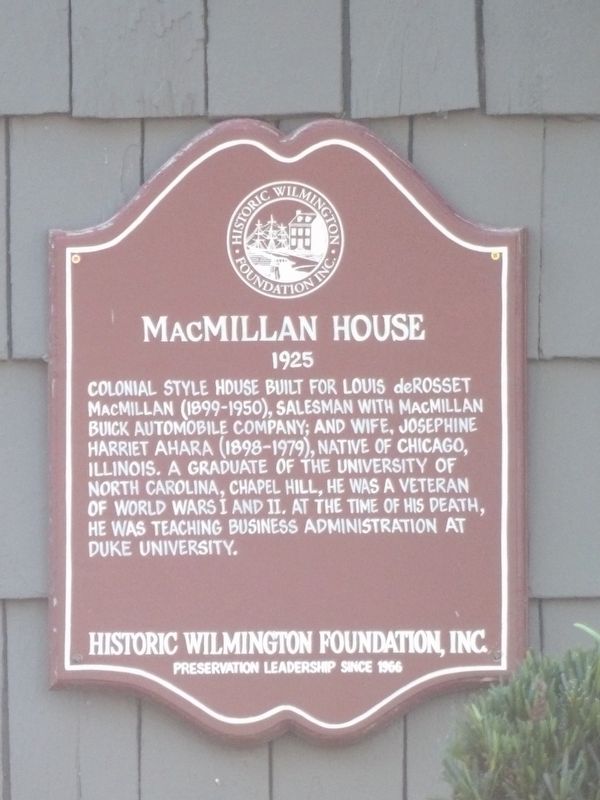 MacMillan House Marker. Click for full size. MacMillan House Marker image. Click for full size.