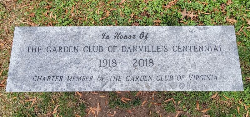 The Garden Club of Danville's Centennial Marker image. Click for full size.