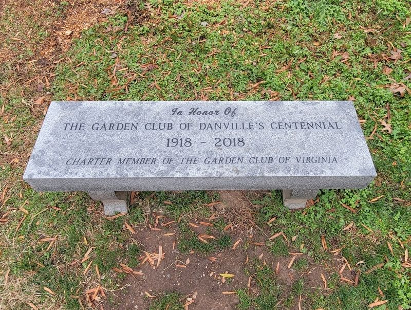 The Garden Club of Danville's Centennial Marker image. Click for full size.