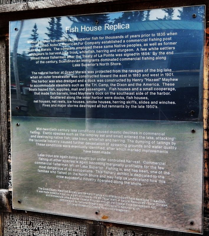Fish House Replica Marker image. Click for full size.