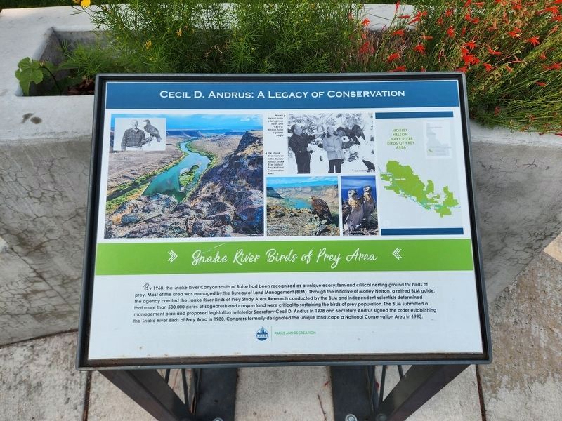 Snake River Birds of Prey Area Marker. Click for full size. Snake River Birds of Prey Area Marker image. Click for full size.