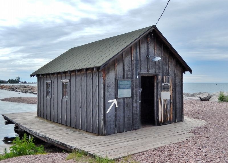Fish House Replica Marker image. Click for full size.