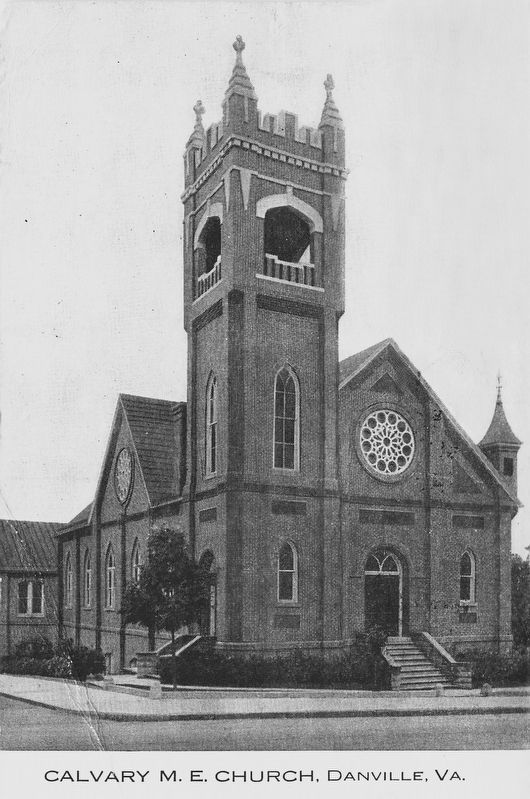 Calvary M. E. Church, Danville, Va.. Click for full size. Calvary M. E. Church, Danville, Va. image. Click for full size.
