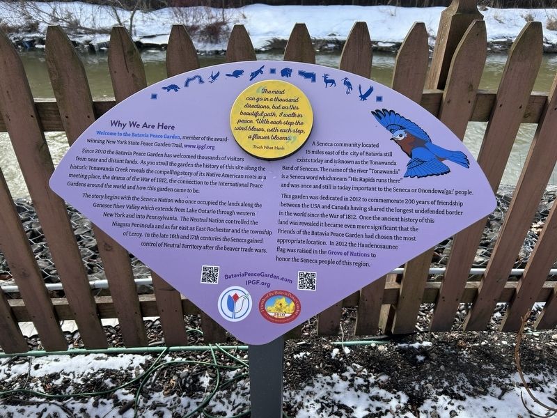 Batavia Peace Garden Marker. Click for full size. Batavia Peace Garden Marker image. Click for full size.