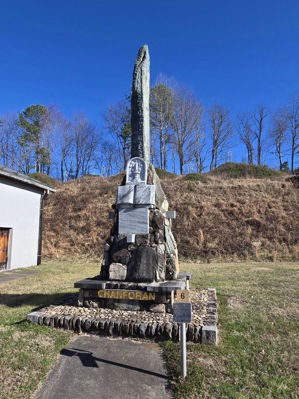Full view not Replica Monument at Chanforan and Marker. Click for full size. Full view not Replica Monument at Chanforan and Marker image. Click for full size.