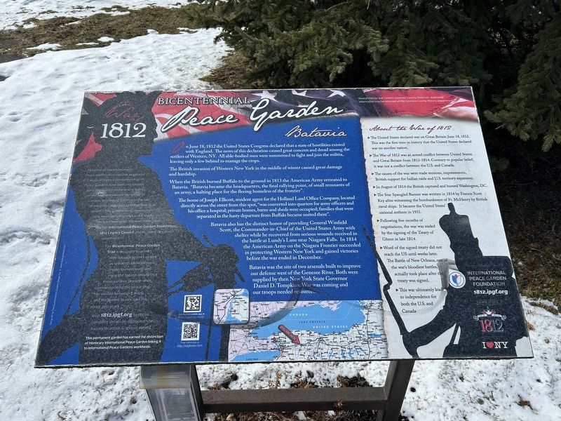 War of 1812 Marker. Click for full size. War of 1812 Marker image. Click for full size.