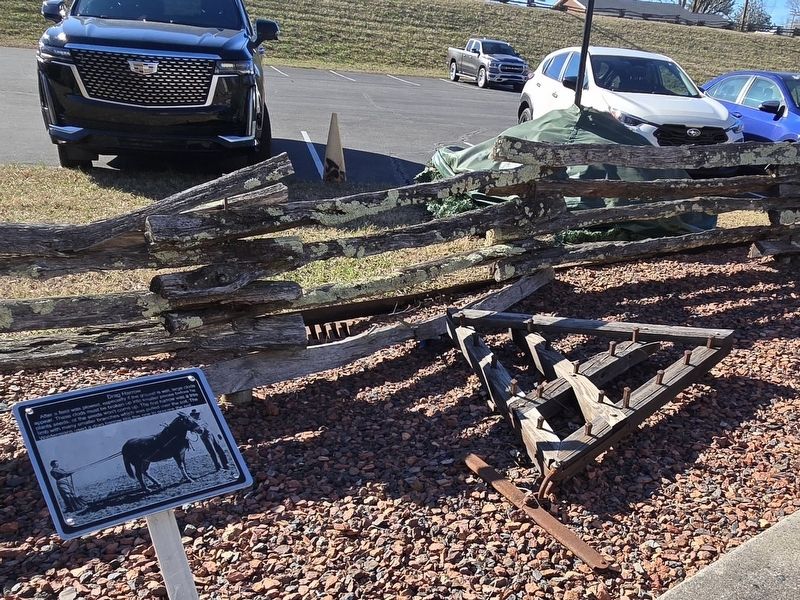 Drag Harrow and Marker by the Trail of Faith parking lot. Click for full size. Drag Harrow and Marker by the Trail of Faith parking lot image. Click for full size.