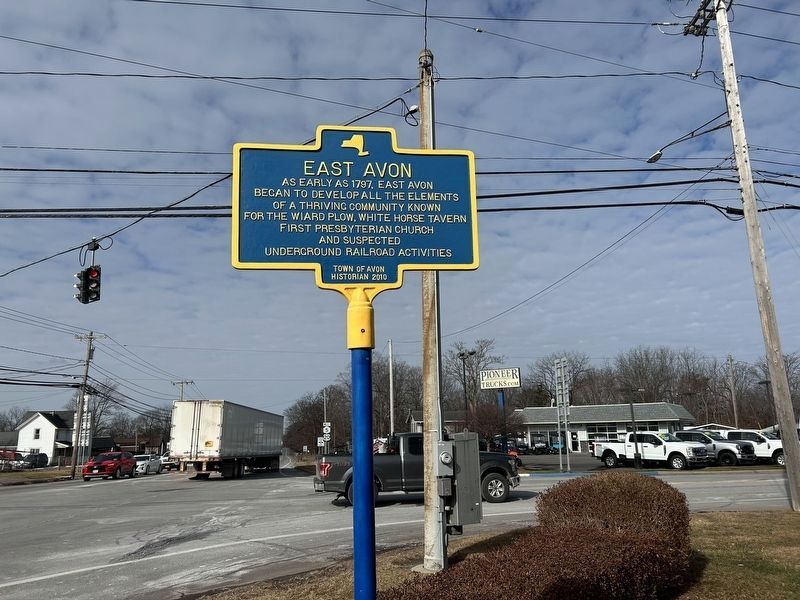 East Avon Marker. Click for full size. East Avon Marker image. Click for full size.