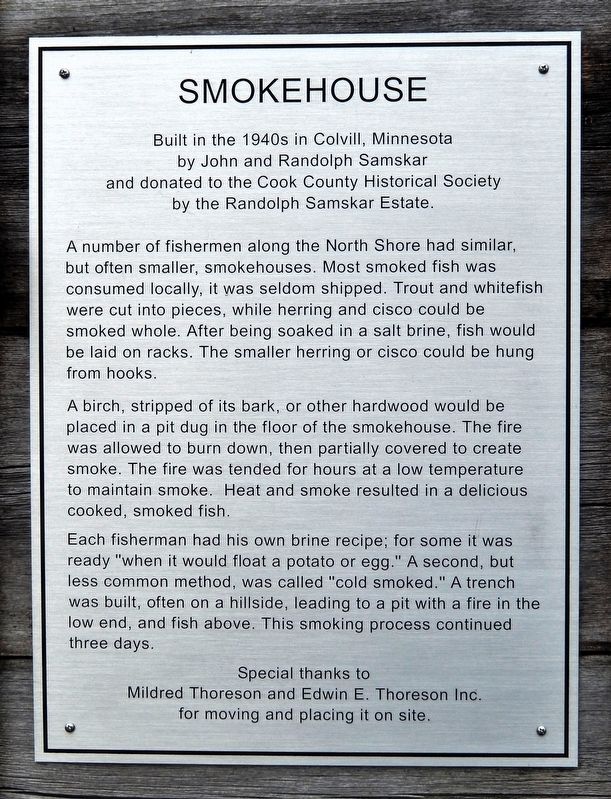 Smokehouse Marker image. Click for full size.