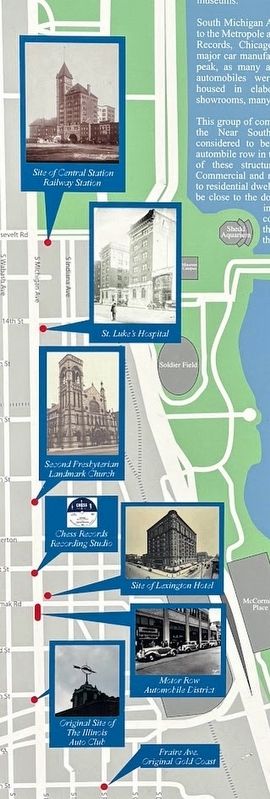Close-up of the photos of Motor Row image. Click for full size.