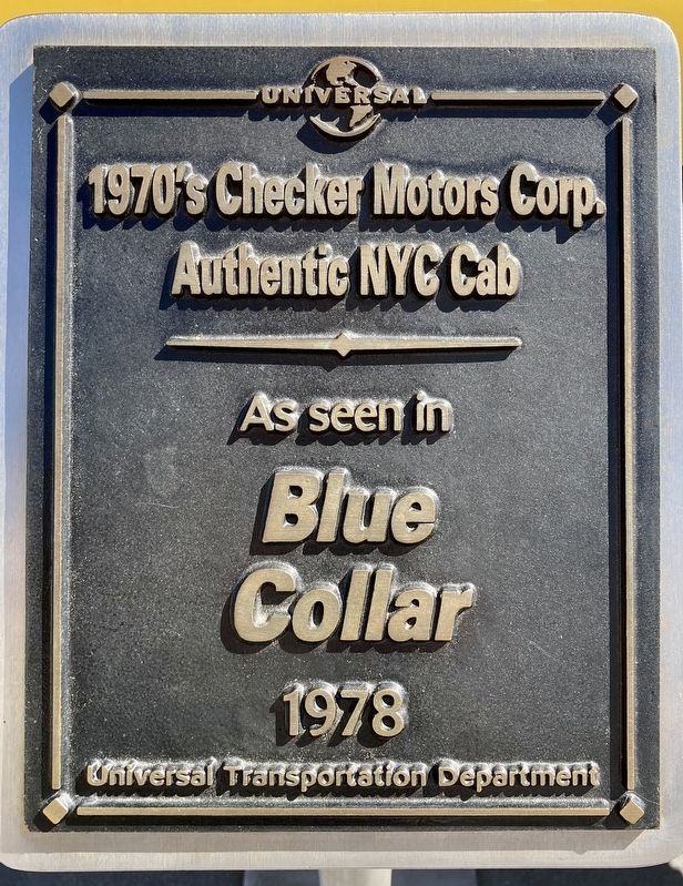 New York Checker Cab Marker. Click for full size. New York Checker Cab Marker image. Click for full size.