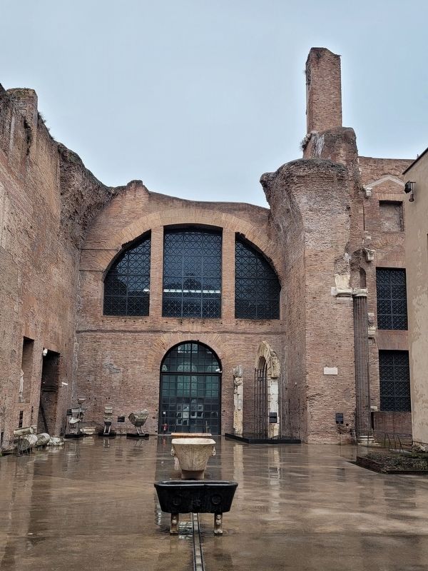 The view of the Architectural Elements and marker at the far end of the hall. Click for full size. The view of the Architectural Elements and marker at the far end of the hall image. Click for full size.