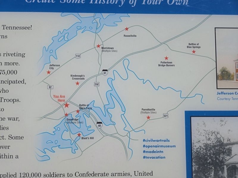 Area Tennessee Civil War Trails Markers image. Click for full size.