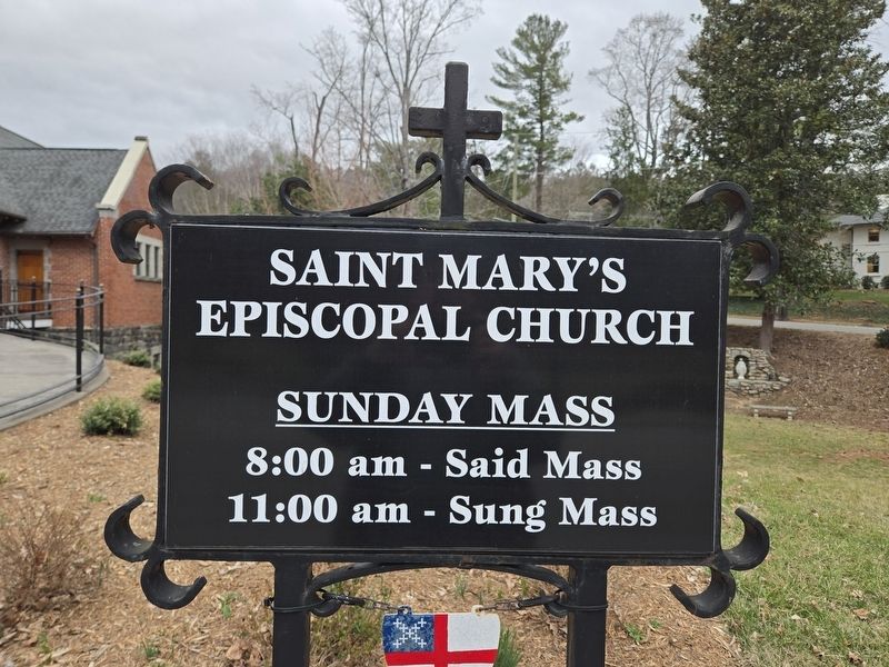 Saint Mary's Episcopal Church sign image. Click for full size.