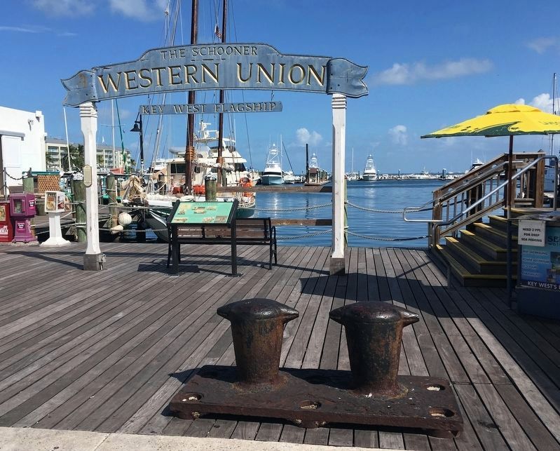 "Western Union" Marker from when the marker was under the pier gateway sign.. Click for full size. "Western Union" Marker from when the marker was under the pier gateway sign. image. Click for full size.