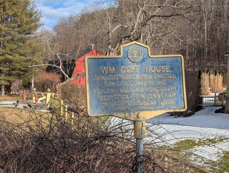 Wm. Goff House Marker. Click for full size. Wm. Goff House Marker image. Click for full size.