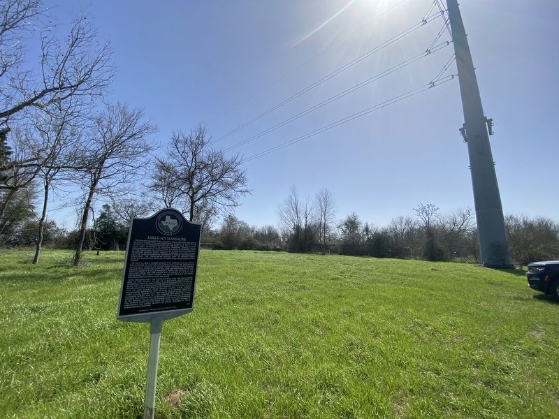 Millican Massacre Marker. Click for full size. Millican Massacre Marker image. Click for full size.
