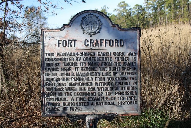 Fort Crafford Marker image. Click for full size.