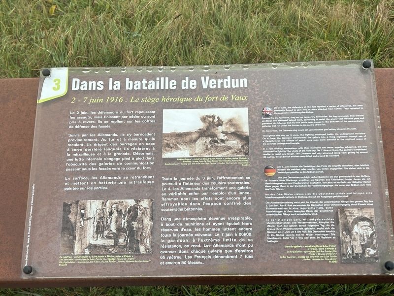 Dans la Bataille de Verdun Marker image. Click for full size.