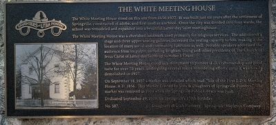 The White Meeting House Marker image. Click for full size.
