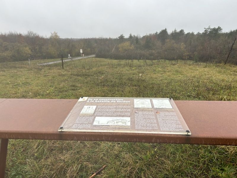 De sa construction � la bataille de Verdun Marker image. Click for full size.