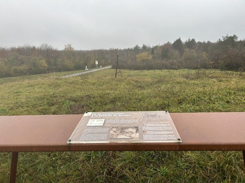 De sa construction � la bataille de Verdun Marker image. Click for full size.