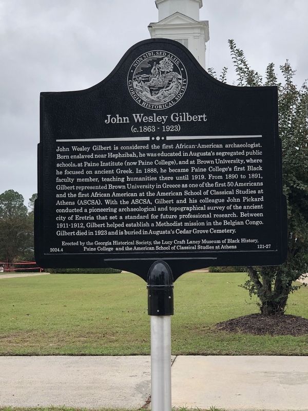 John Wesley Gilbert Marker image. Click for full size.