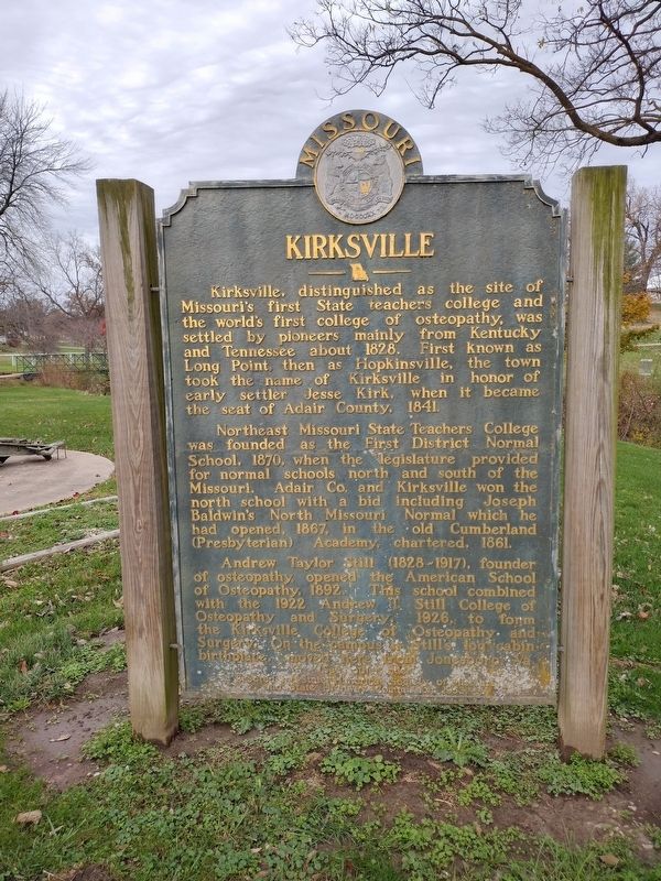 Kirksville Marker, Side One image. Click for full size.