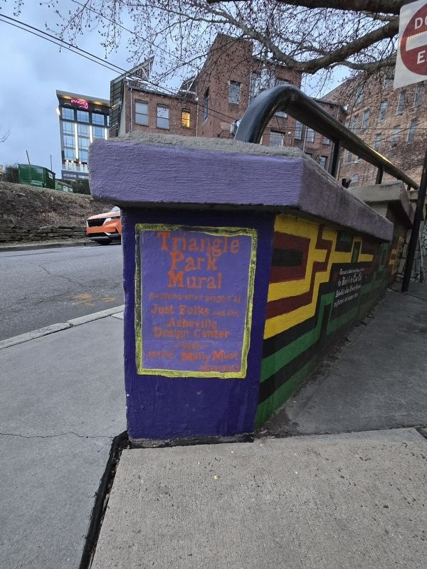 Triangle Park Mural acknowledgements image. Click for full size.