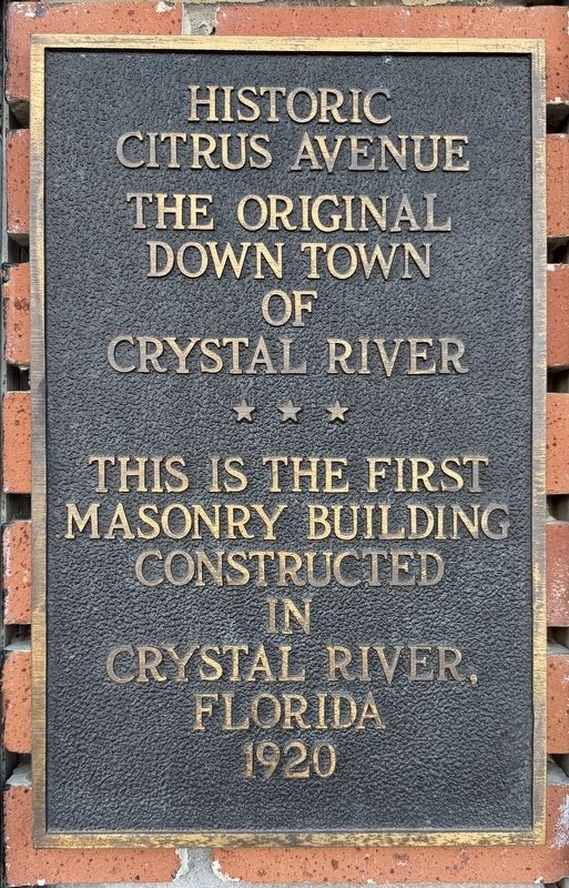 Historic Citrus Avenue Marker image. Click for full size.