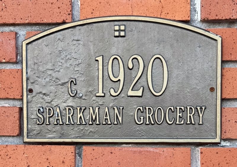 Sparkman Grocery Plaque image. Click for full size.