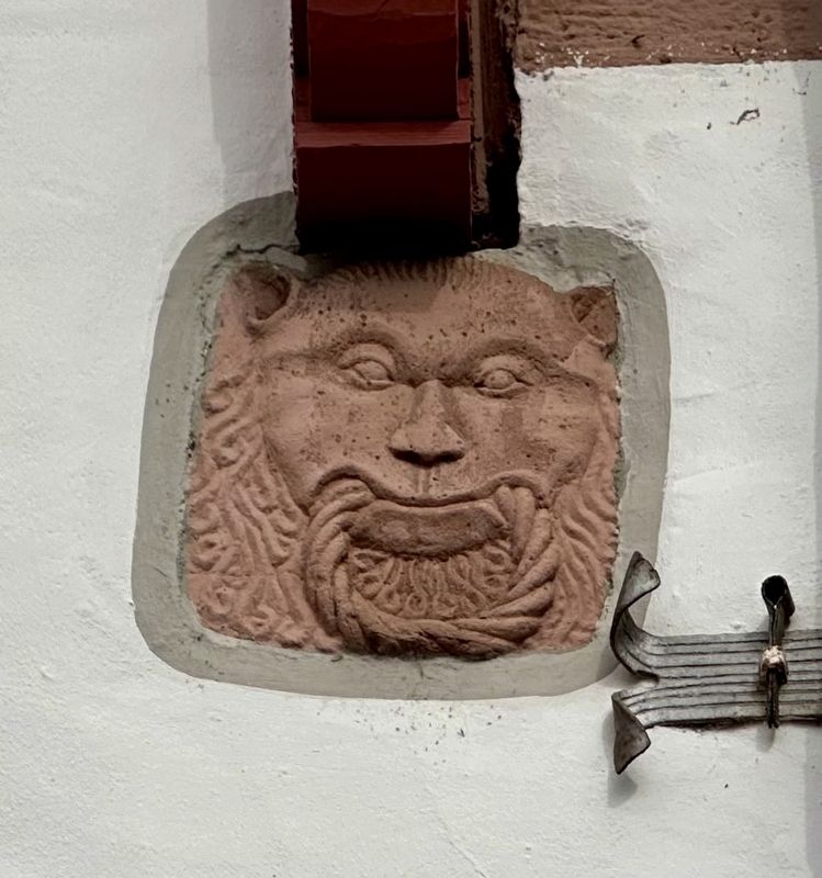 Old Town City Hall sandstone decorative relief image. Click for full size.