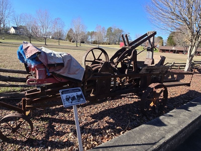 Hay Baler and Marker. Trail of Faith driveway in the background image. Click for full size.
