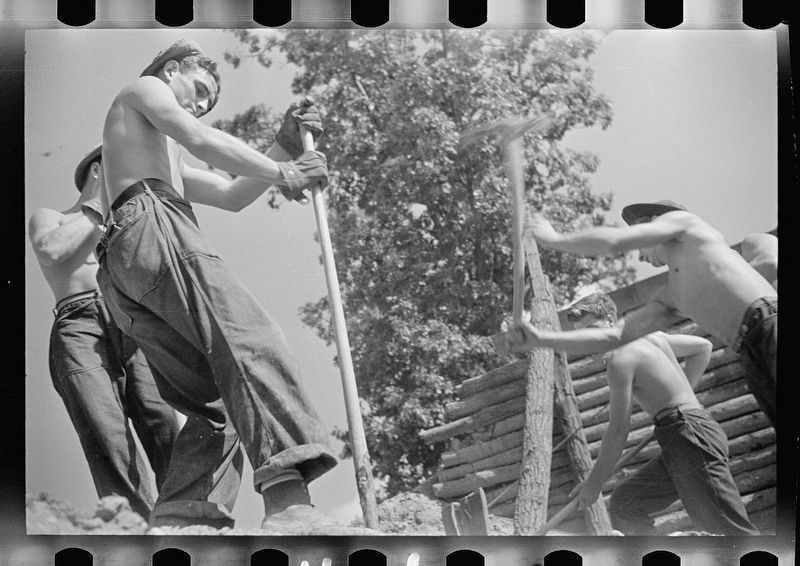CCC workers in Prince George's County, Maryland, 1935 image. Click for full size.