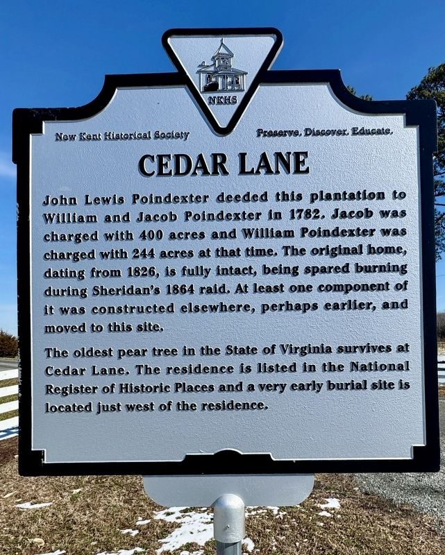 Cedar Lane Marker image. Click for full size.