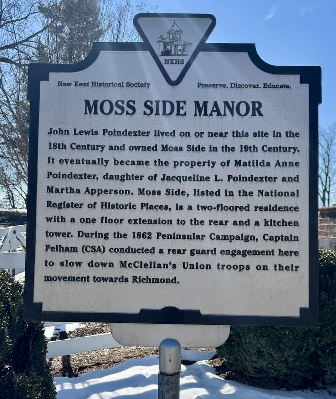 Moss Side Manor Marker image. Click for full size.