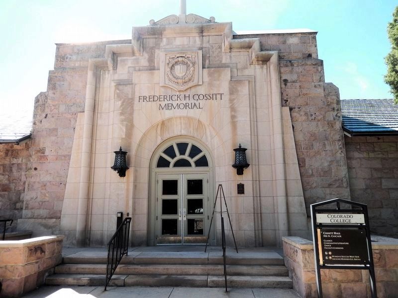 Frederick H. Cossitt Memorial Hall Marker image. Click for full size.