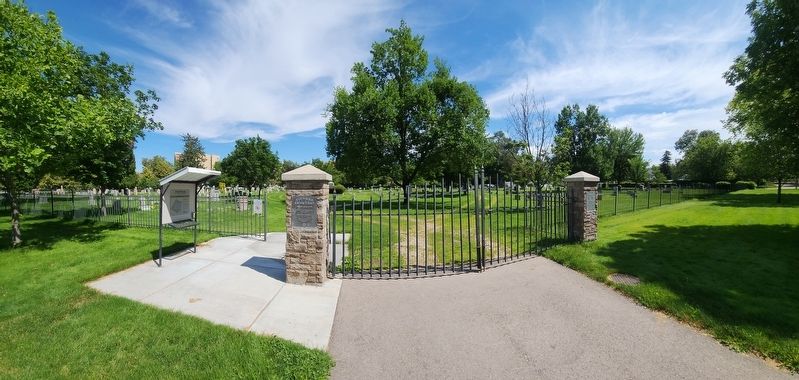 Pioneer Cemetery Marker image. Click for full size.