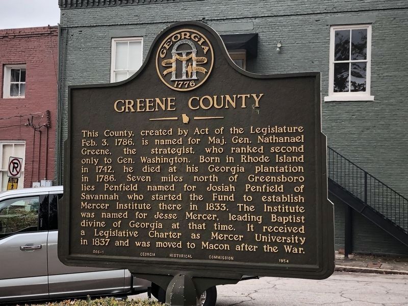 Greene County Marker image. Click for full size.
