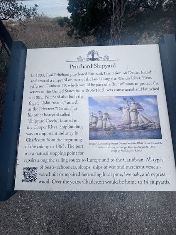 Pritchard Shipyard Marker. Click for full size. Pritchard Shipyard Marker image. Click for full size.