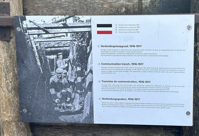 Communication Trench Marker. Click for full size. Communication Trench Marker image. Click for full size.