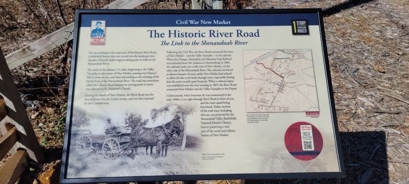 The Historic River Road Marker image. Click for full size.