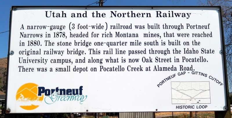 Utah and the Northern Railway Marker image. Click for full size.
