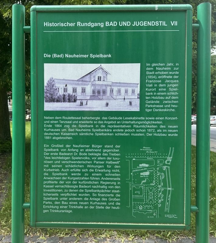 Die (Bad) Nauheimer Spielbank / The Bad Nauheim Casino Marker image. Click for full size.