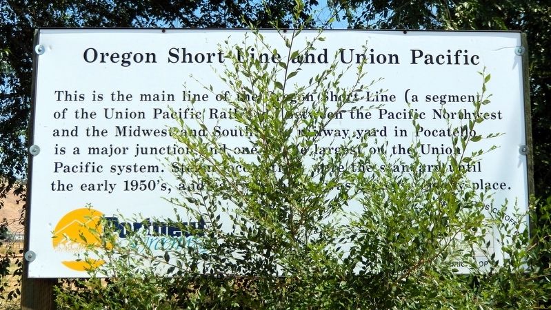 Oregon Short Line & Union Pacific Marker image. Click for full size.