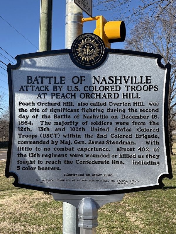 Battle of Nashville Marker image. Click for full size.